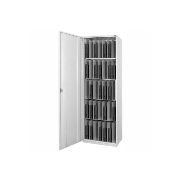 Datum Filing Systems Datum LapTop Tower Storage Locker W/ Left-Hinged Door, Light Gray LTV-1L-T47 - main